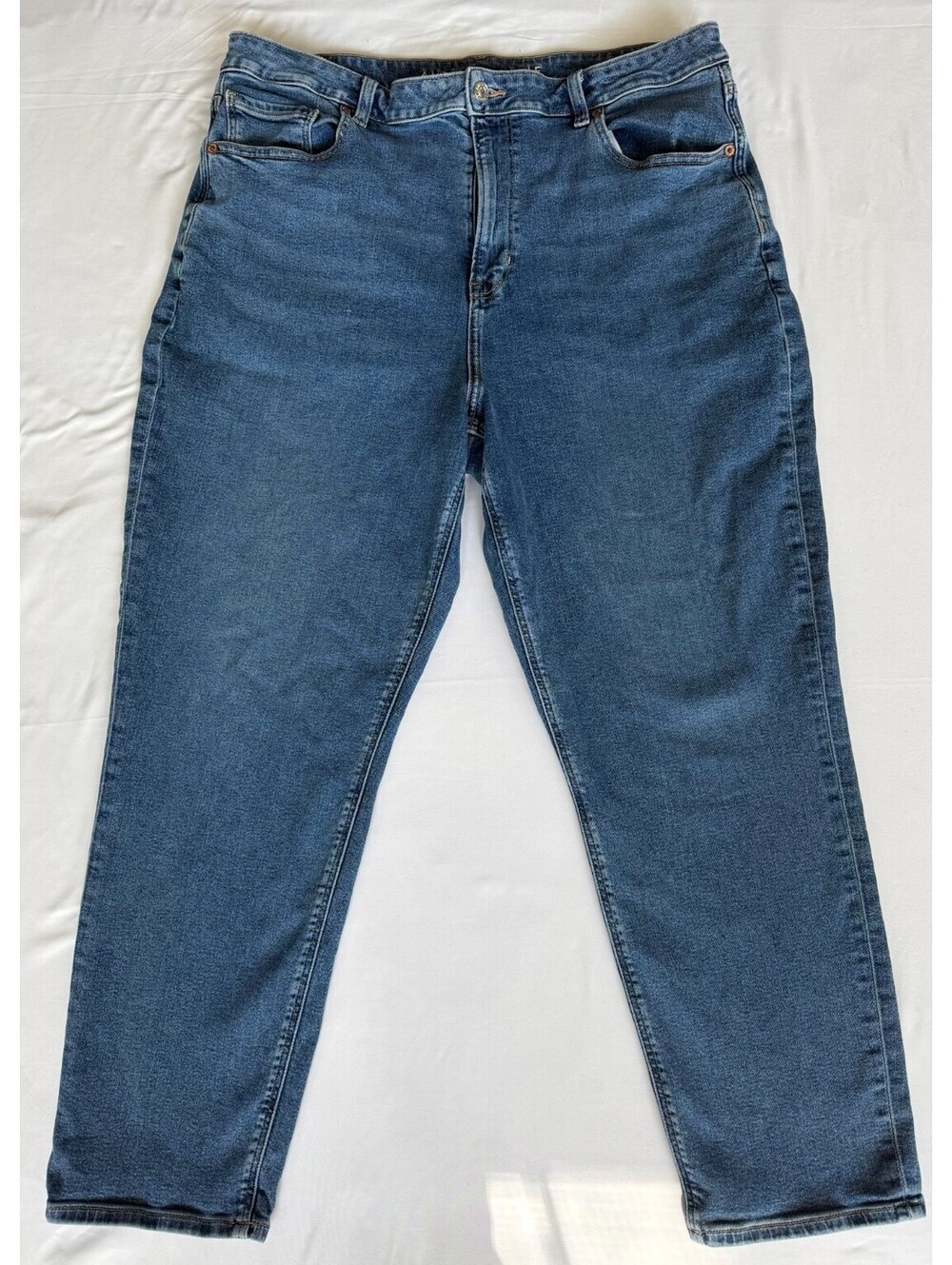 American Eagle Stretch Mom Jeans Size 18 Regular Medium Wash High Rise